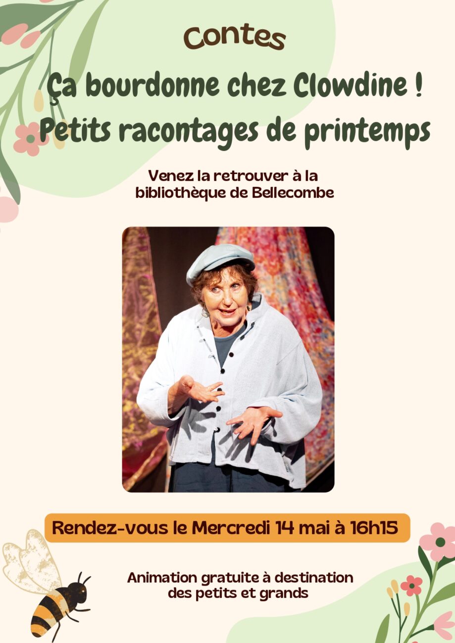 Animation à la Bibliothèque de Bellecombe en Bauges mercredi 14 mai 2025