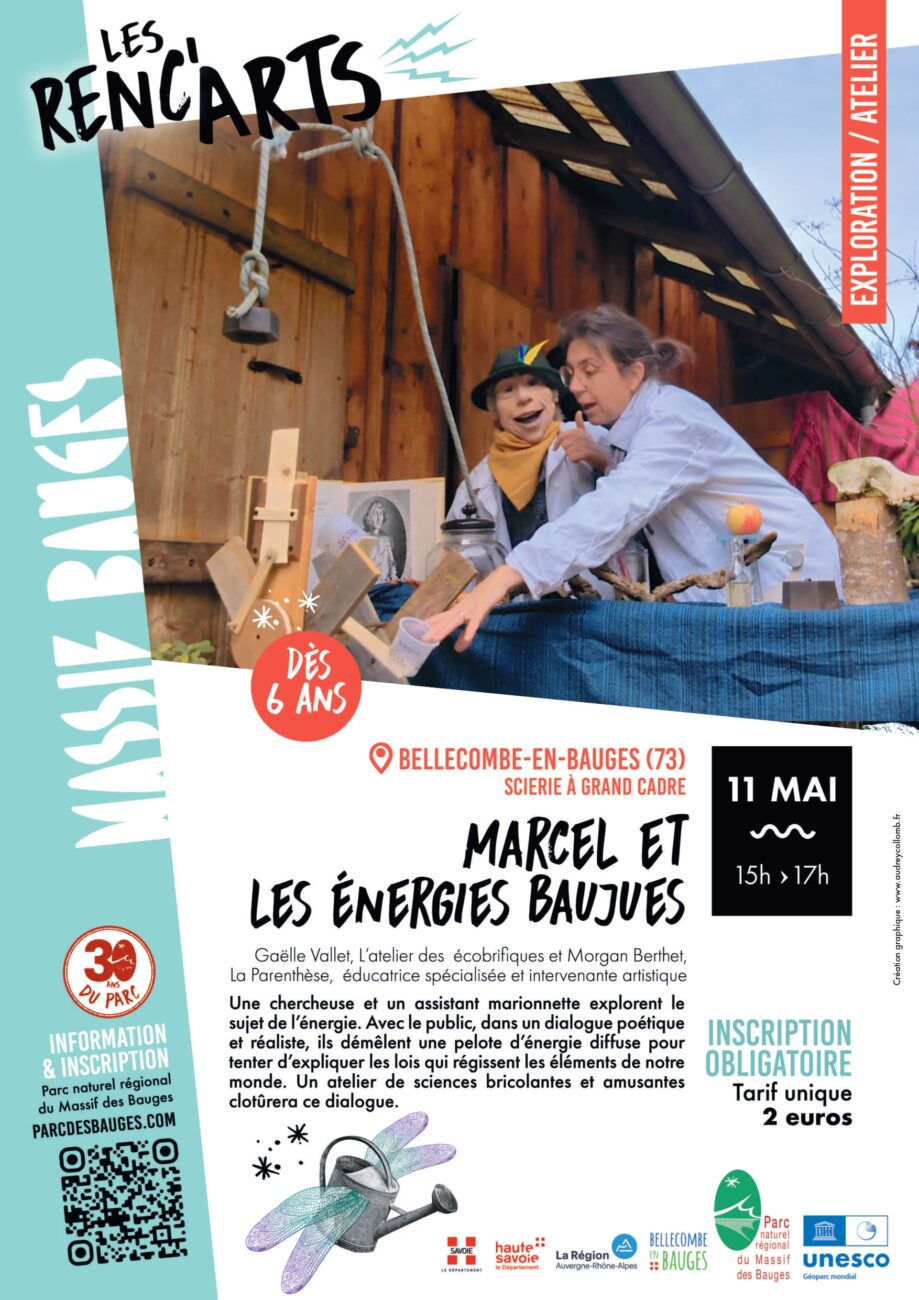 Renc’Art « Marcel et les énergies baujues », Dimanche 11 mai à Bellecombe en Bauges