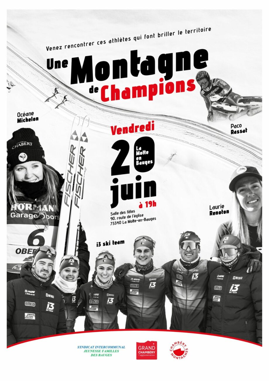 Une Montagne de Champions 20/06 19h à La Motte en Bauges