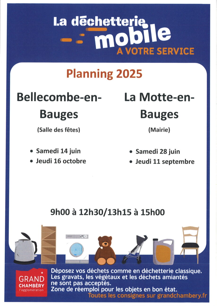 Déchetterie mobile samedi 14 juin 2025