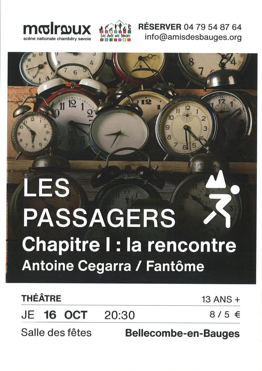 Spectacle MALRAUX : « LES PASSAGERS  » Jeudi 16 octobre 2025 à 20h30