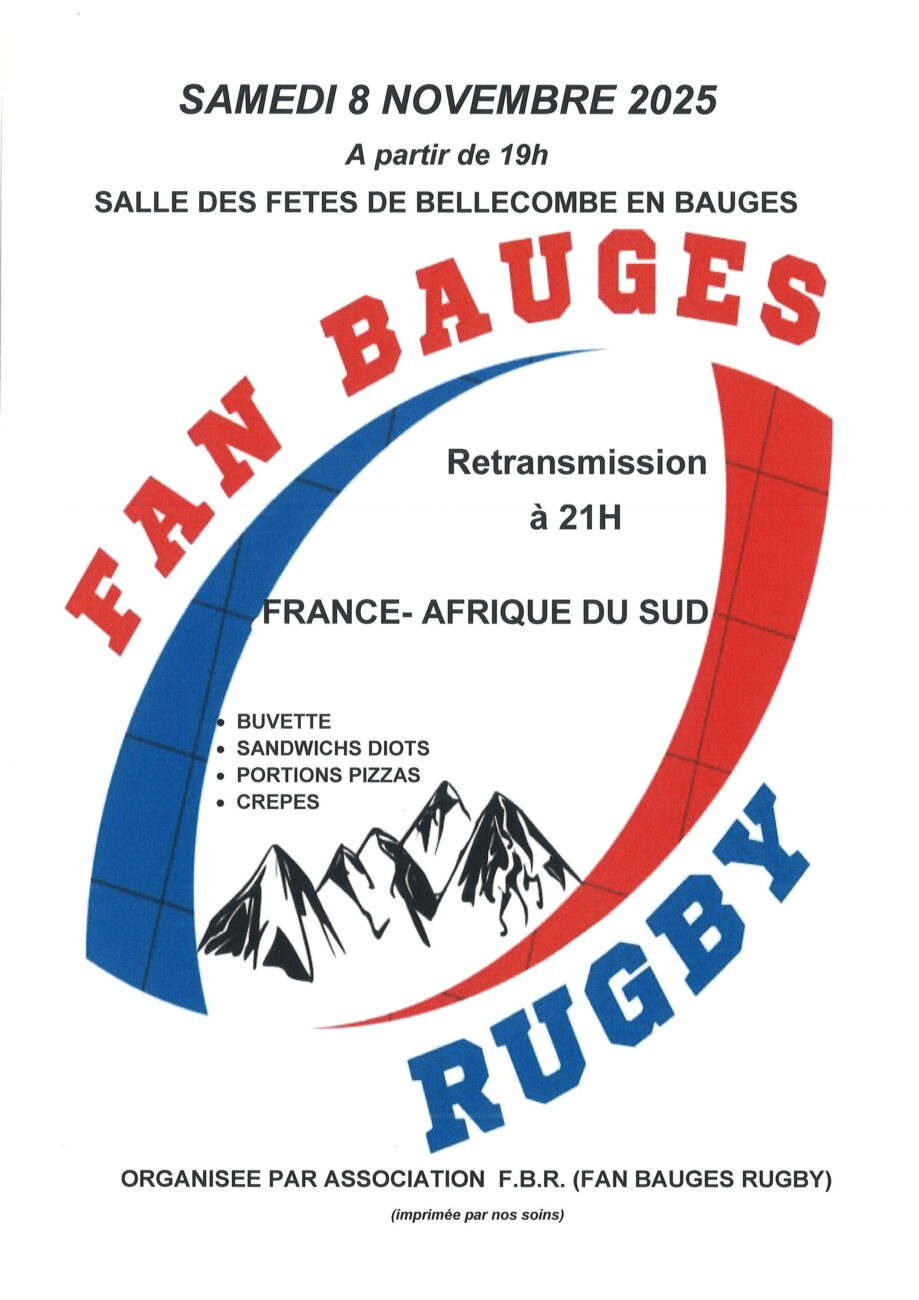 RUGBY : Samedi 8 novembre 2025
