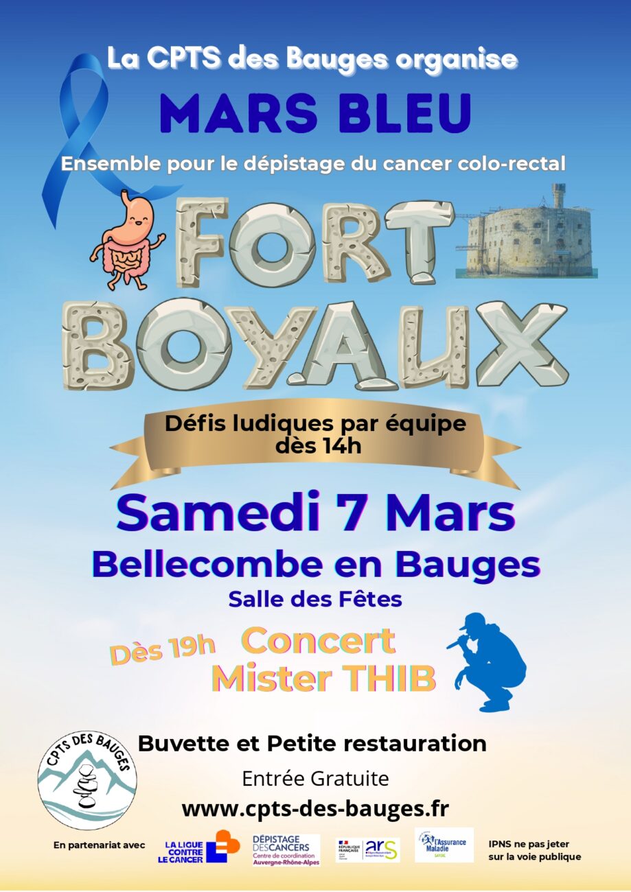 Mars Bleu – Sensibilisation au dépistage du cancer colo-rectal dans les Bauges