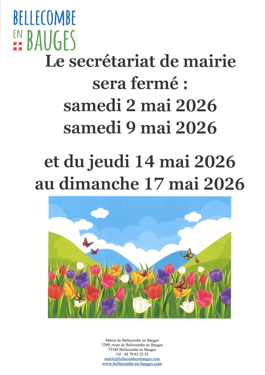 Fermeture de la mairie