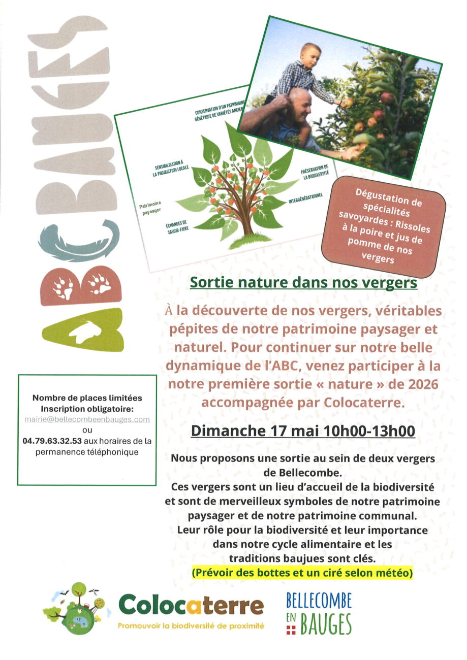 ABC Sortie nature dans nos vergers 17 mai 2026