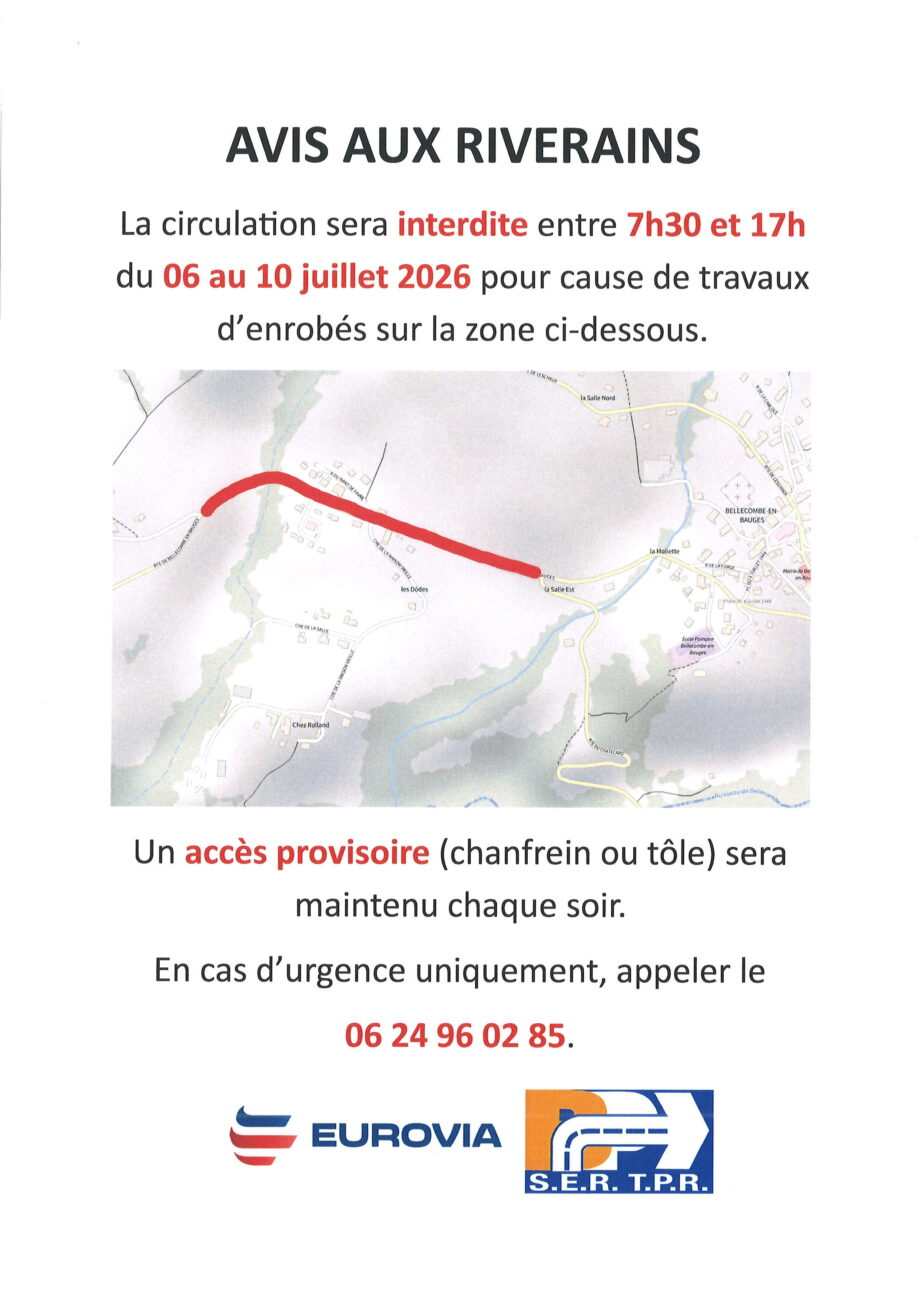 Travaux enrobés définitifs Les Dôdes