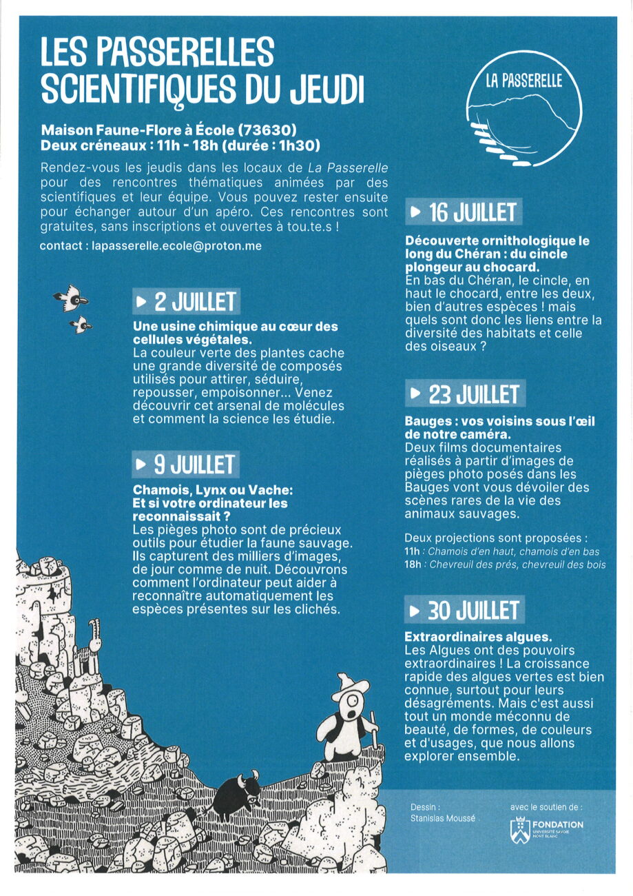 Maison Faune-Flore à École // Passerelles scientifiques du Jeudi