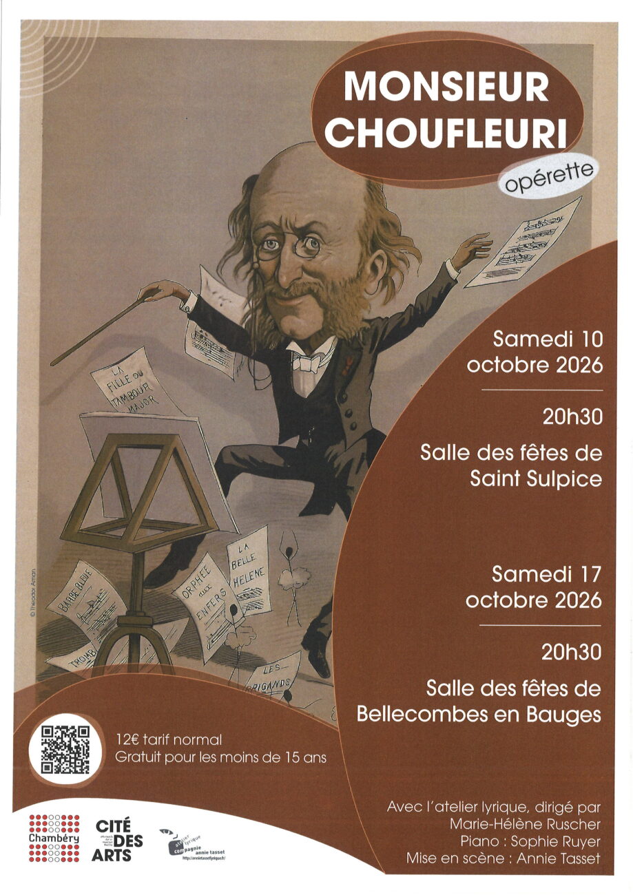 Spectacle « Mr Choufleuri restera chez lui» opérette de Jacques Offenbach – Samedi 17 octobre 2026 – Salle des fêtes